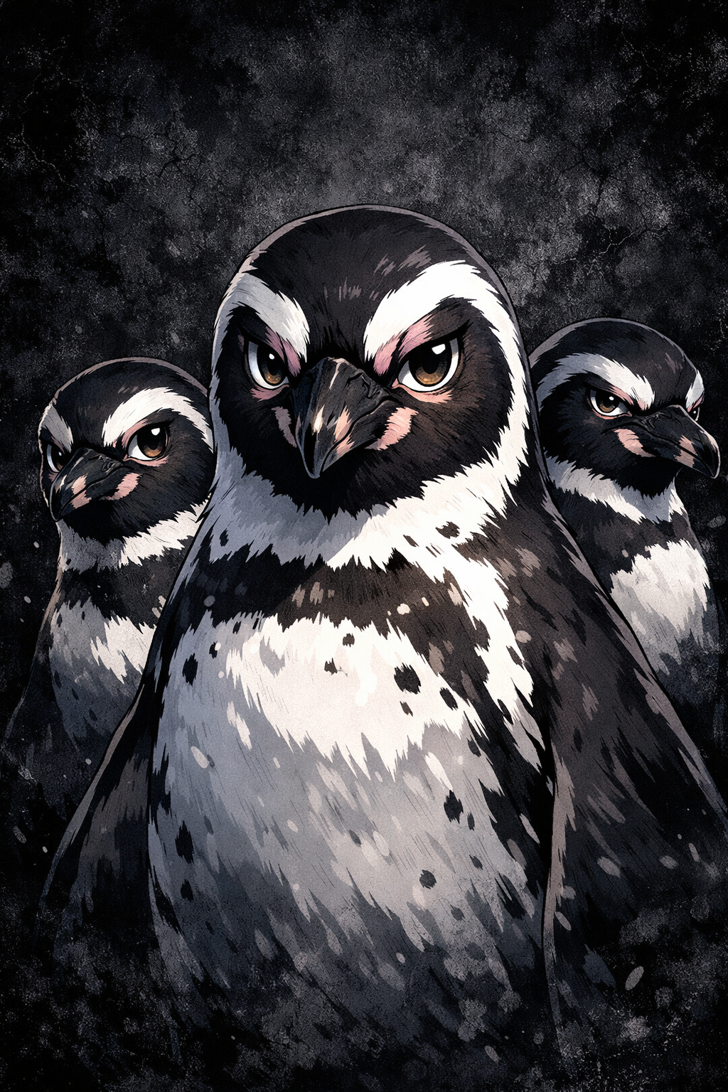 Familia participando en actividades sobre el pingüino de Humboldt